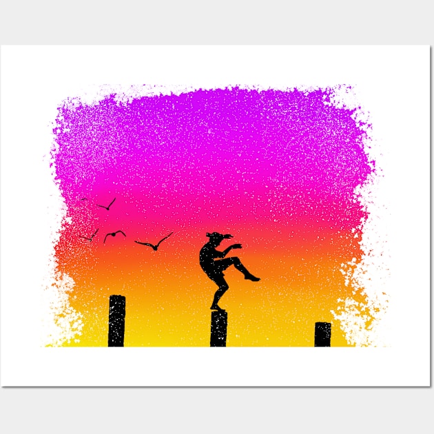 The Crane Kick Wall Art by GeekLove